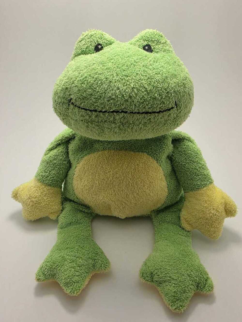 Ty Pluffies Collection “Ponds” the Cute Smiling Frog (10 inch)